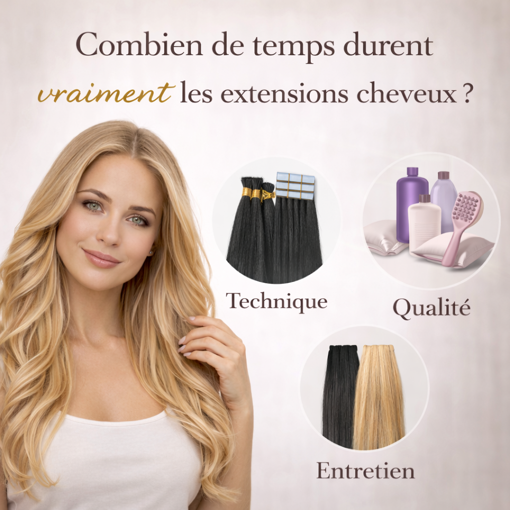 Combien de temps durent vraiment les extensions cheveux ?