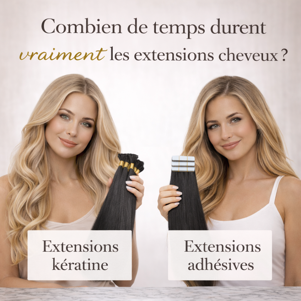 Extensions kératine vs adhésives : avantages et inconvénients